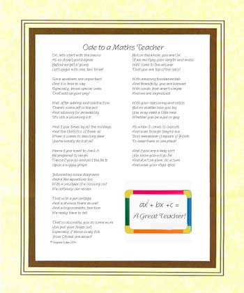Ode to a Teacher